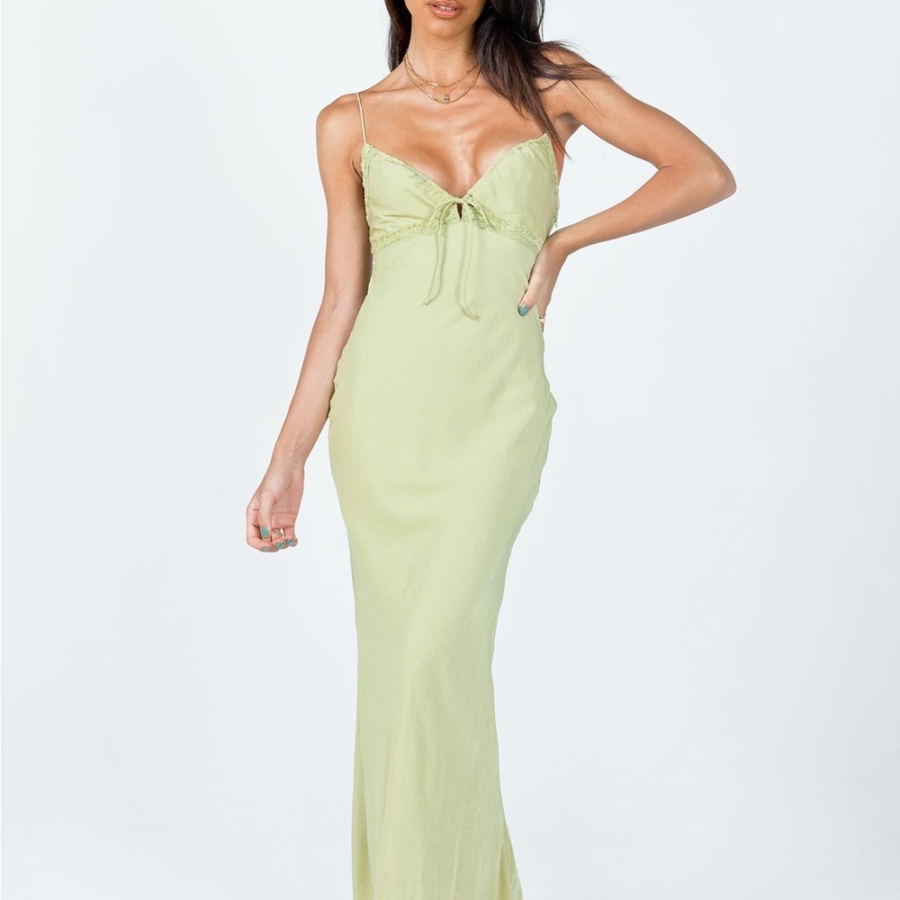 Princess Polly Emily Maxi Dress Green $74 Retail Sold Out - Picture 2 of 14